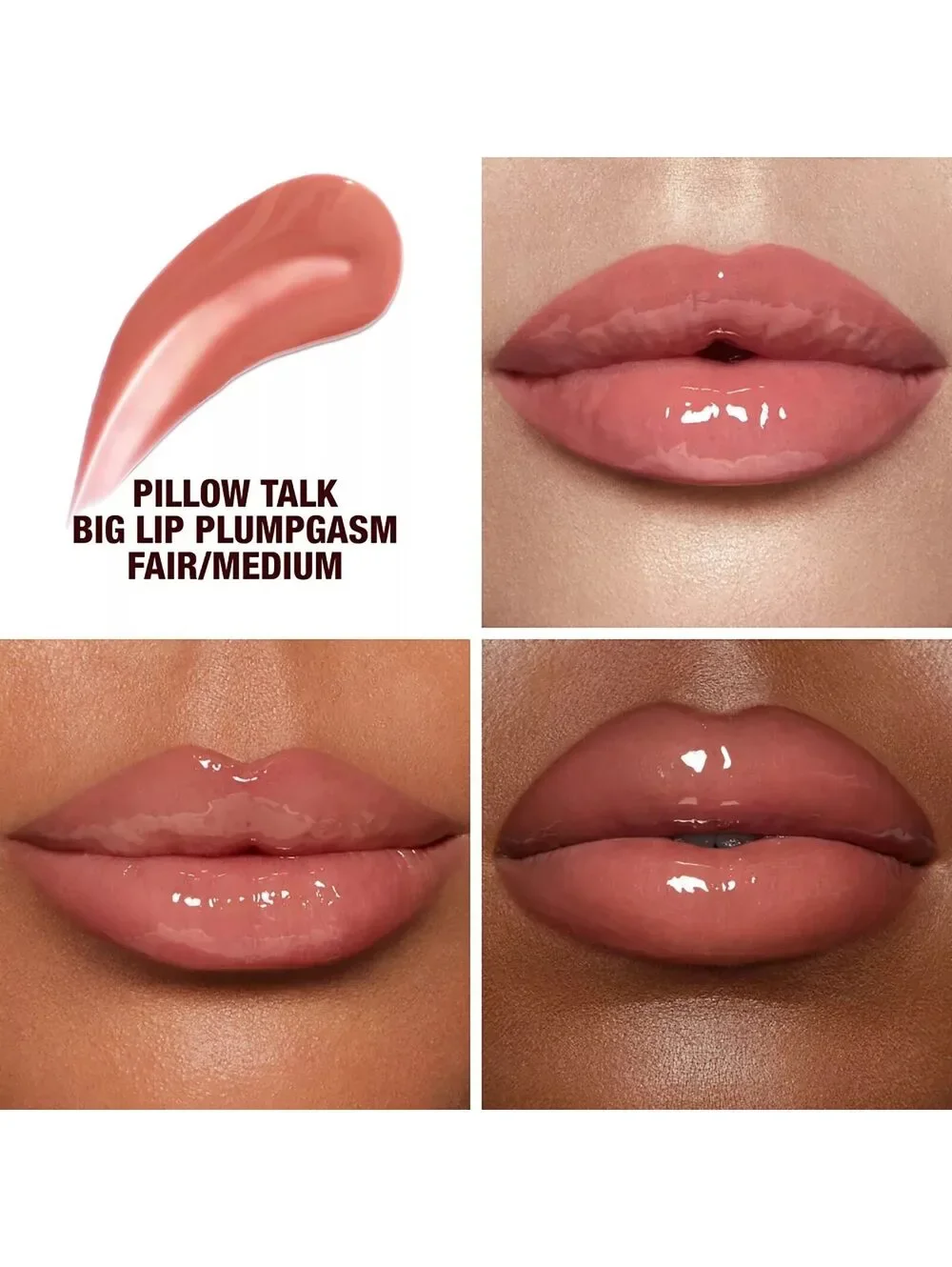 New Charlotte Tilbury Pillow Talk Big Lip Plumpgasm in Fair-Medium